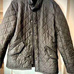 Barbour Men's Powell Diamond Quilted Black  Puffer Jacket